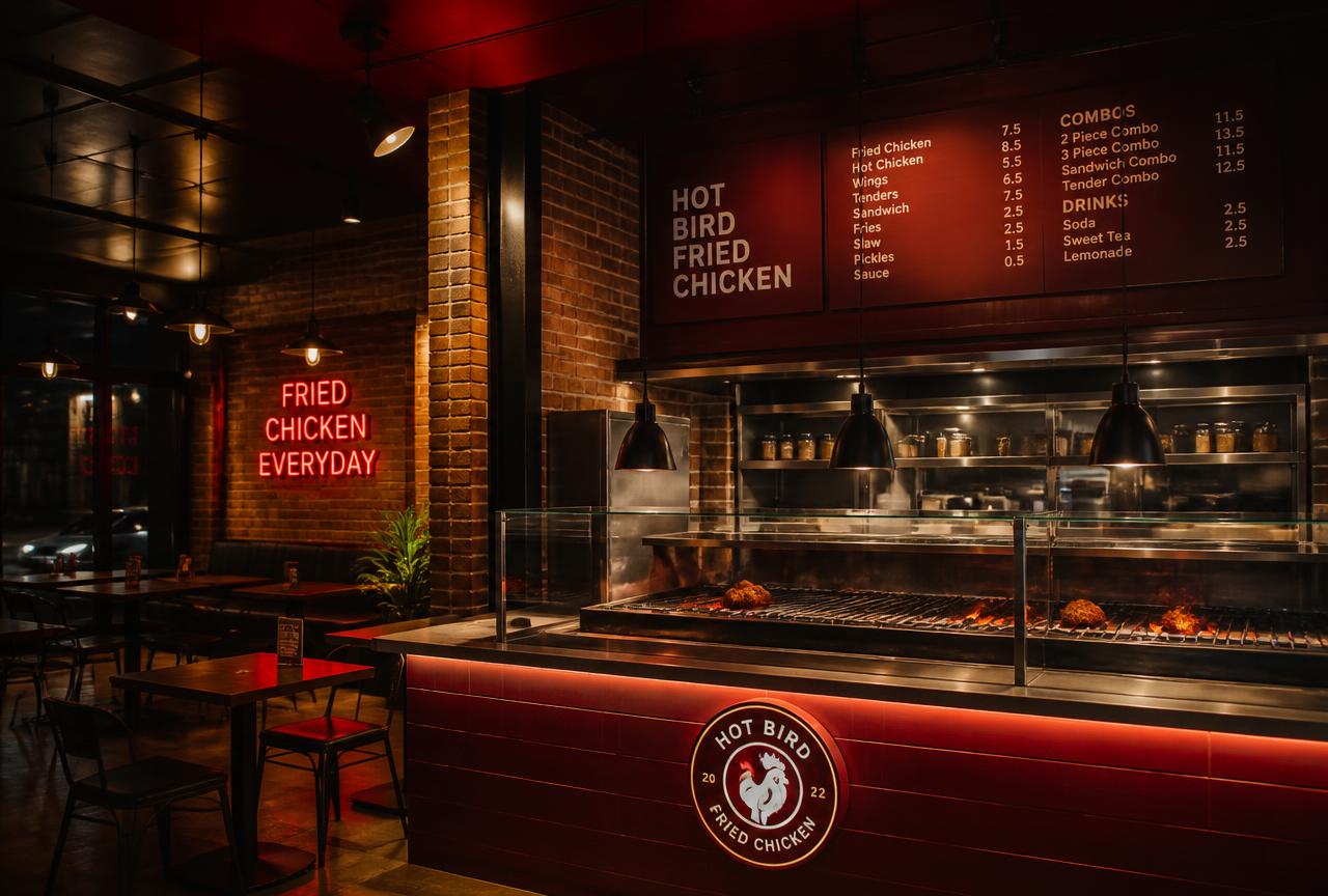 CHICKEN BROST — TRAIN STREET — Broasted chicken in Luxor